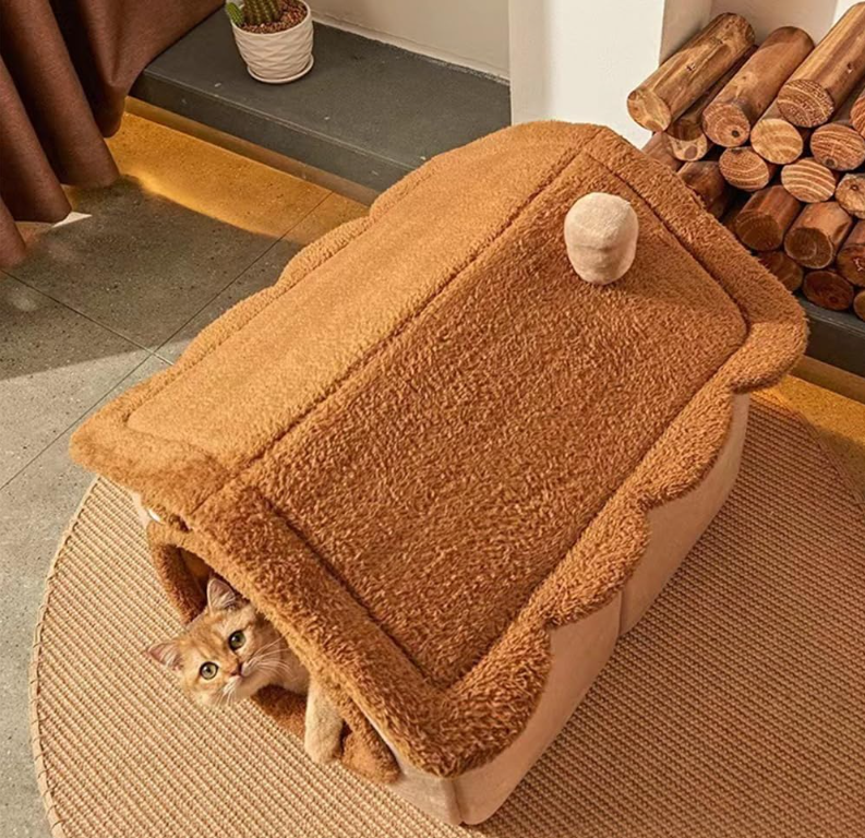 Maison pour chats et chiots pliable