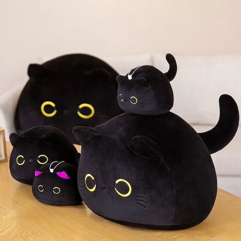Oreiller Chat en Peluche Kawaii petit et grand
