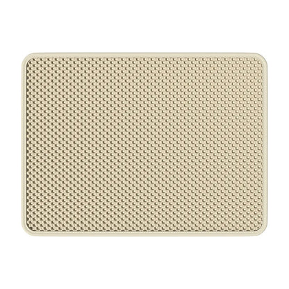 Tapis de Litière pour Chat Double Couche Anti-urine