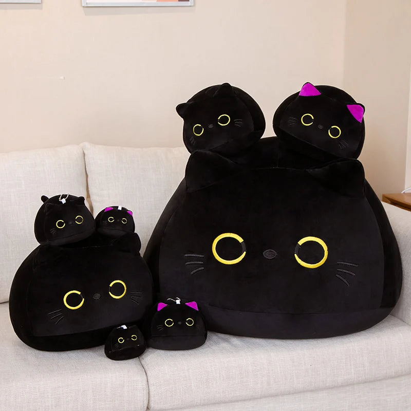 Oreiller Chat en Peluche Kawaii petit et grand