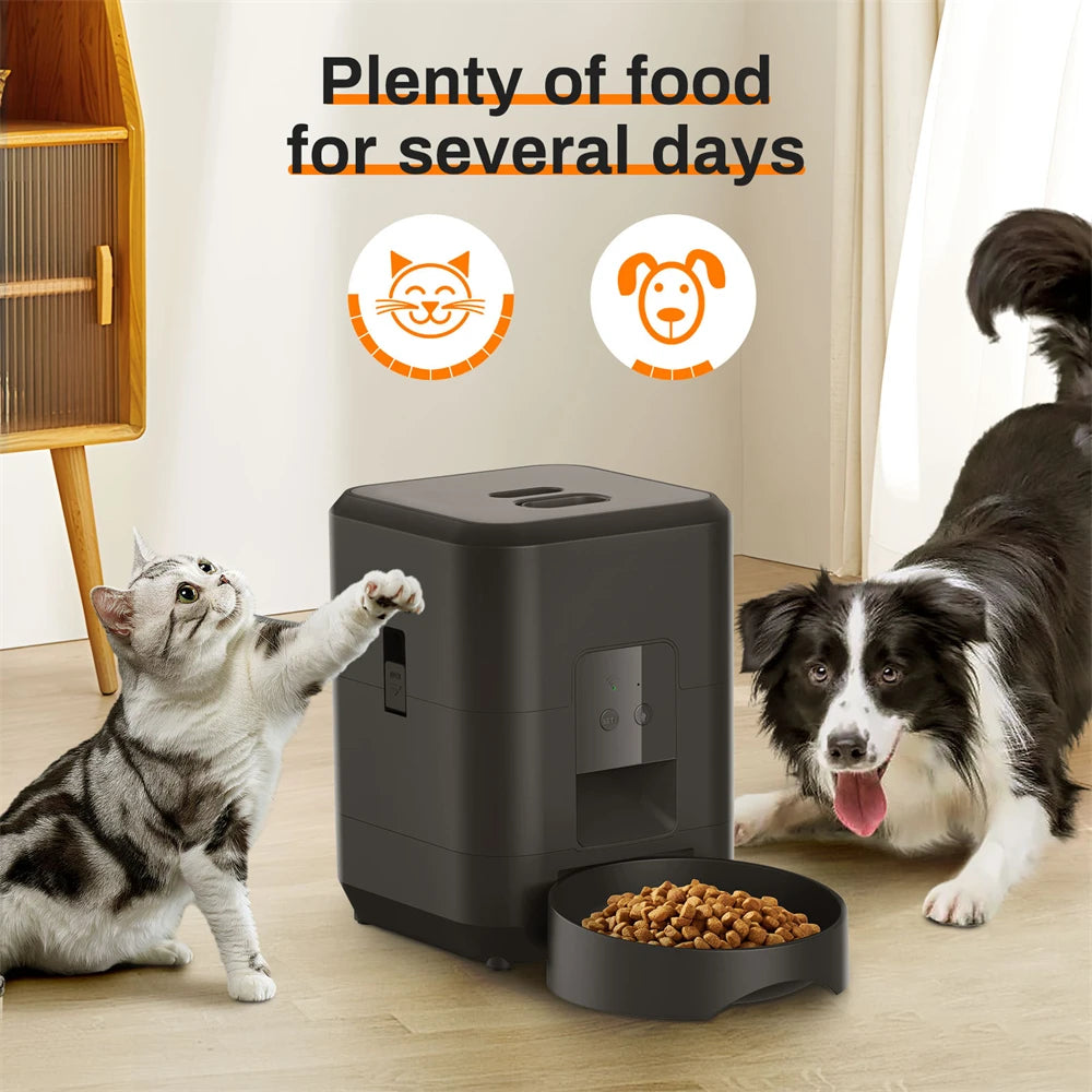 Distributeur automatique Wi-Fi intelligent de nourriture pour chats et chiens