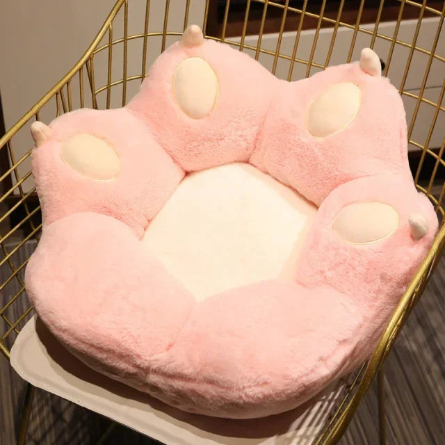 Coussin patte de chat doux et moelleux