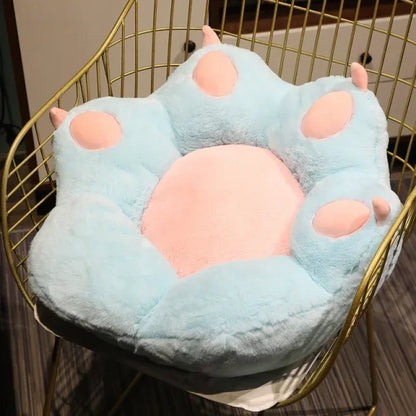 Coussin patte de chat doux et moelleux