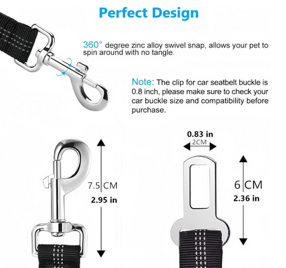 Ceinture de Sécurité pour Chien en Voiture