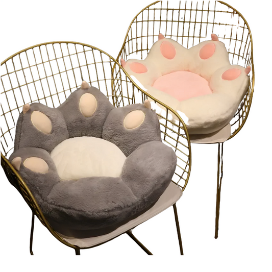Coussin patte de chat doux et moelleux