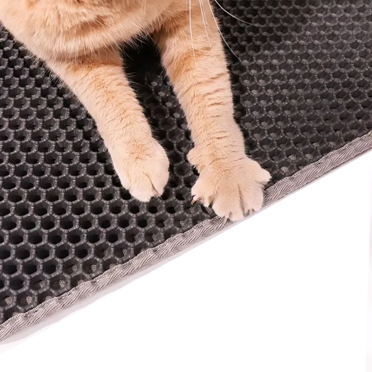 Tapis de Litière pour Chat Double Couche Anti-urine