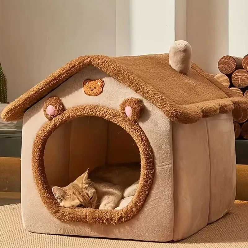 Maison pour chats et chiots pliable