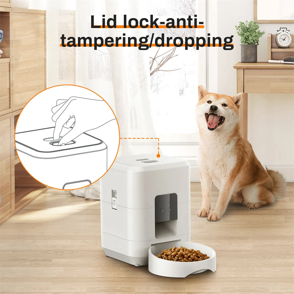 Distributeur automatique Wi-Fi intelligent de nourriture pour chats et chiens