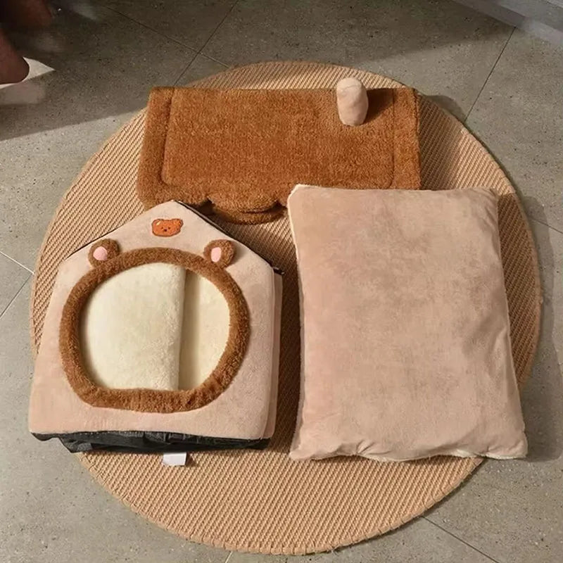 Maison pour chats et chiots pliable